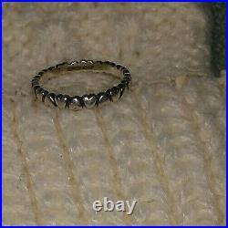 Lot 4 James Avery Stackable Rings Beaded Lots Of Love Textured Faith Size 6.5