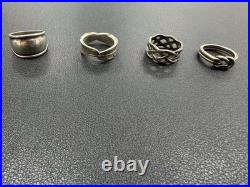 Lot Of 4 Sterling James Avery Rings L11