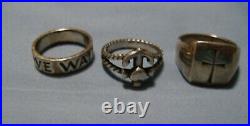 Lot of 3 James Avery Sterling Silver Rings