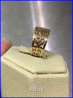 Lovely James Avery 14k Gold Open Adorned Ring Band Size 5