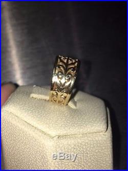 Lovely James Avery 14k Gold Open Adorned Ring Band Size 5