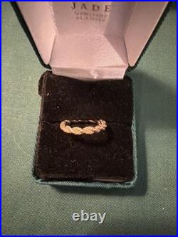 Lovely James Avery 14k Gold Rope Ring Size 5