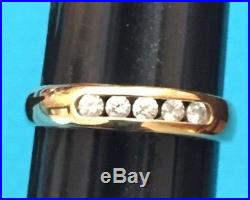 Lovely James Avery 18K 750 Yellow Gold Diamond Debra Ring Size 5.75