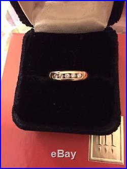 Lovely James Avery Debra. 15 ctw Diamond 18k Yellow Gold Wedding Ring Band 6.5