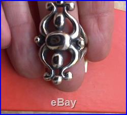Lovely Retired Hard to Find James Avery Sterling Silver Glorietta Ring Size 7.5