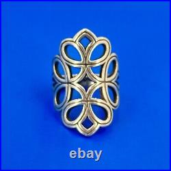 MINT Condition Retired James Avery Long Tracery Ring Sz 8 Silver Rare Piece