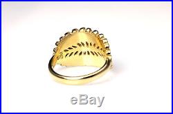 Mimosa Leaf Design JAMES AVERY 14K Yellow Gold Size 7.5 Ring (RIN3659)