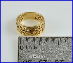 Mother's Day! James Avery 14K Gold Open Adorned Ring, size 6