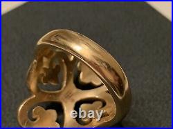 NEW James Avery 14k gold ring ADORNED HEARTS sz 6