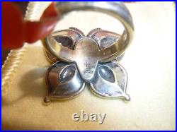 NEW James Avery 6.5 Mariposa Butterfly Ring Sterling Silver 925/Bronze RETIRED