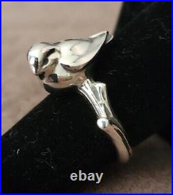 NEW RETIRED James Avery Bird On A Branch Sterling Silver Ring Sz 7 7.25