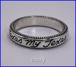 NEW Retired James Avery Texas My Texas Ring Size 7.5 Sterling Silver 925