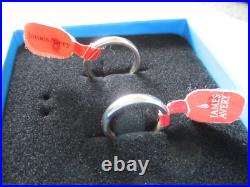 NOS JAMES AVERY SET WEDDING RING BANDS 3mm SZ 5/SZ 6 STERLING SILVER 925-6.65g NOS JAMES AVERY SET WEDDING RING BANDS 3mm SZ 5/SZ 6 STERLING SILVER 925-6.65g