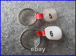 NOS JAMES AVERY SET WEDDING RING BANDS 3mm SZ 5/SZ 6 STERLING SILVER 925-6.65g NOS JAMES AVERY SET WEDDING RING BANDS 3mm SZ 5/SZ 6 STERLING SILVER 925-6.65g