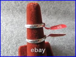 NOS JAMES AVERY SET WEDDING RING BANDS 3mm SZ 5/SZ 6 STERLING SILVER 925-6.65g NOS JAMES AVERY SET WEDDING RING BANDS 3mm SZ 5/SZ 6 STERLING SILVER 925-6.65g