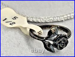 Never Worn! NWT Rare Retired Vintage James Avery Sterling 925 Rose Ring SZ 5.5