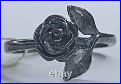 Never Worn! NWT Rare Retired Vintage James Avery Sterling 925 Rose Ring SZ 5.5
