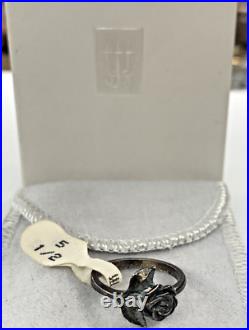 Never Worn! NWT Rare Retired Vintage James Avery Sterling 925 Rose Ring SZ 5.5