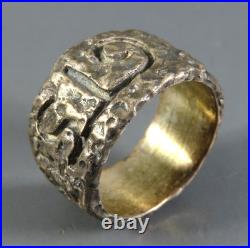 OOAK Custom James Avery Sterling Silver HAMMERED BAND RING GTS Engraved 6.5