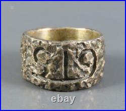 OOAK Custom James Avery Sterling Silver HAMMERED BAND RING GTS Engraved 6.5