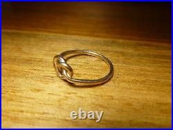 PETITE JAMES AVERY 14k Yellow Gold Heart Knot Promise Ring Size 6.25