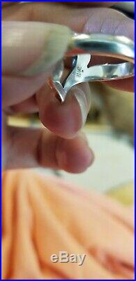Pretty James avery sterling Silver 925 14K Dot heart ring size 6