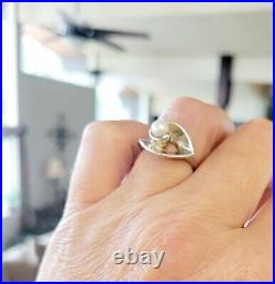 RARE! Gorgeous James Avery Pearl Ring Size 6 Vintage Beautiful Piece