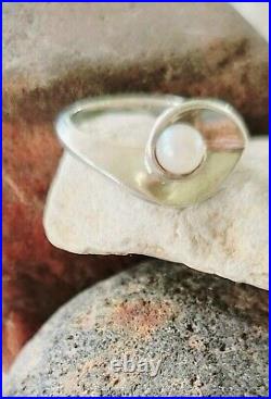 RARE! Gorgeous James Avery Pearl Ring Size 6 Vintage Beautiful Piece