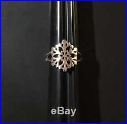 RARE JAMES AVERY SNOWFLAKE Snow Flake RING STERLING SILVER size 8