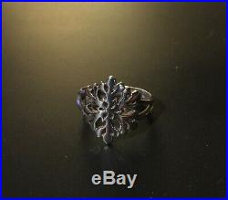 RARE JAMES AVERY SNOWFLAKE Snow Flake RING STERLING SILVER size 8