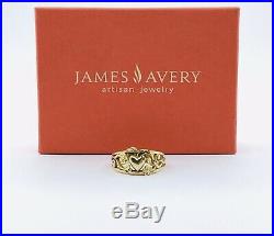 RARE James Avery 14K Yellow Gold Heart & Vines Ring Size 6.5