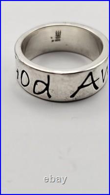 RARE! James Avery AWESOME GOD Sterling Silver. 925 Wide Band Ring SZ 6.25