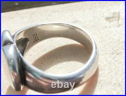 RARE James Avery Solid Puffed Heart Engravable Ring NEAT! With JA Box Sz 6.25