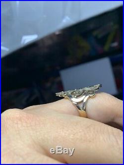 RARE James Avery Sorrento Scroll Ring Size 9 RETIRED 14kt Yellow