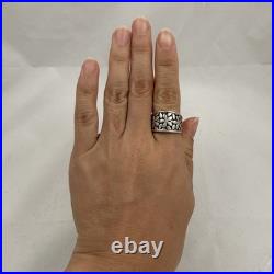 RARE James Avery Spring Blossom STERLING SILVER BAND RING SIZE 7.5