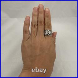 RARE James Avery Spring Blossom STERLING SILVER BAND RING SIZE 7.5