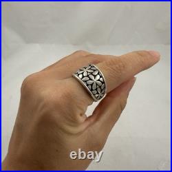 RARE James Avery Spring Blossom STERLING SILVER BAND RING SIZE 7.5