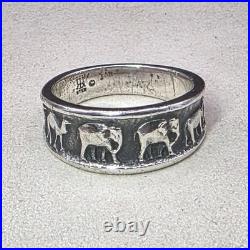RARE James Avery Sterling Silver Elephant Band Ring 7.75 Noah's Ark Series HTF RARE James Avery Sterling Silver Elephant Band Ring 7.75 Noah's Ark Series HTF