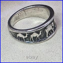 RARE James Avery Sterling Silver Elephant Band Ring 7.75 Noah's Ark Series HTF RARE James Avery Sterling Silver Elephant Band Ring 7.75 Noah's Ark Series HTF