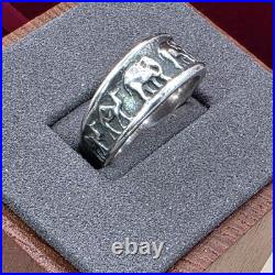 RARE James Avery Sterling Silver Elephant Band Ring 7.75 Noah's Ark Series HTF RARE James Avery Sterling Silver Elephant Band Ring 7.75 Noah's Ark Series HTF