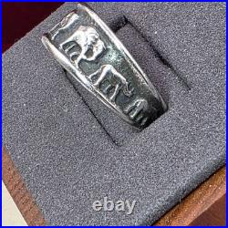 RARE James Avery Sterling Silver Elephant Band Ring 7.75 Noah's Ark Series HTF RARE James Avery Sterling Silver Elephant Band Ring 7.75 Noah's Ark Series HTF