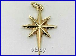 RARE RETIRED James Avery 14k Yellow Gold Star of Bethlehem Charm Uncut Ring