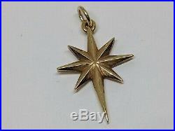 RARE RETIRED James Avery 14k Yellow Gold Star of Bethlehem Charm Uncut Ring