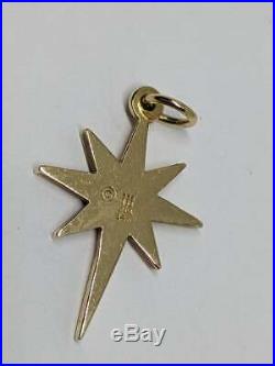 RARE RETIRED James Avery 14k Yellow Gold Star of Bethlehem Charm Uncut Ring