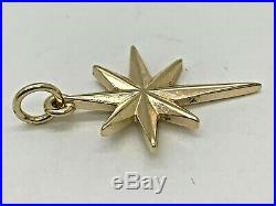 RARE RETIRED James Avery 14k Yellow Gold Star of Bethlehem Charm Uncut Ring