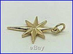 RARE RETIRED James Avery 14k Yellow Gold Star of Bethlehem Charm Uncut Ring