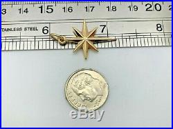 RARE RETIRED James Avery 14k Yellow Gold Star of Bethlehem Charm Uncut Ring