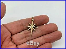 RARE RETIRED James Avery 14k Yellow Gold Star of Bethlehem Charm Uncut Ring