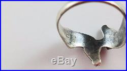 RARE RETIRED James Avery Sterling Silver Double Horse Head Ring Sz 8.75 FREESHIP