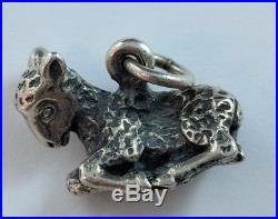 RARE RETIRED James Avery Sterling Silver Lamb Charm Uncut Ring FREE SHIPPING